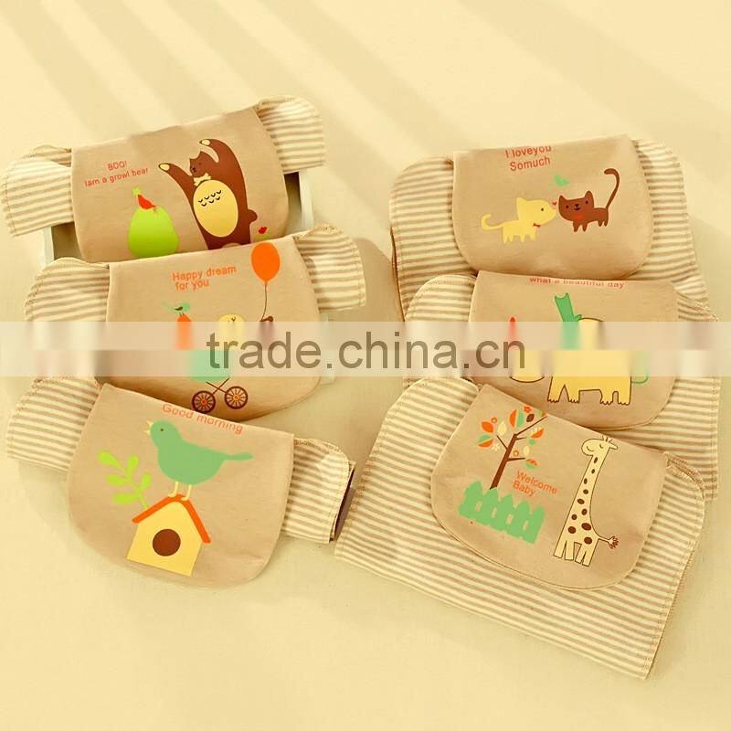 S33344W 100% Cotton Soft Baby Absorb Towel Cartoon Breathable Sweat Absorbing Towel