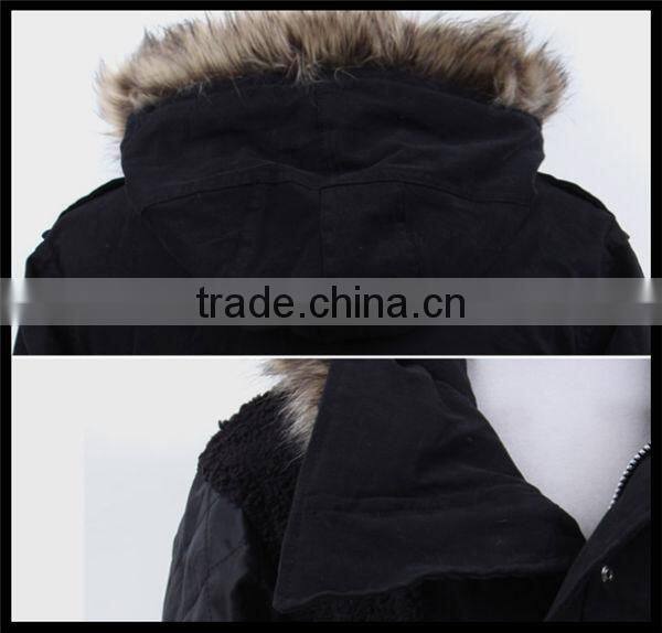 2016 new design vogue european style fishtail military fur parka designer men winter coat