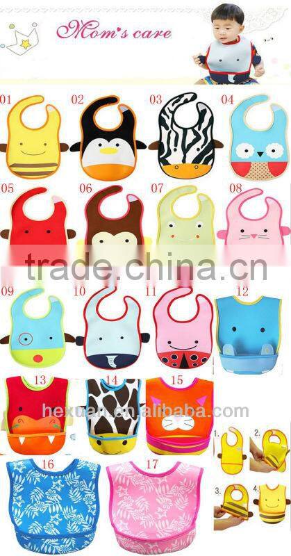 17 designs can choose/baby bib/ baby bibs /in stocked or OEM