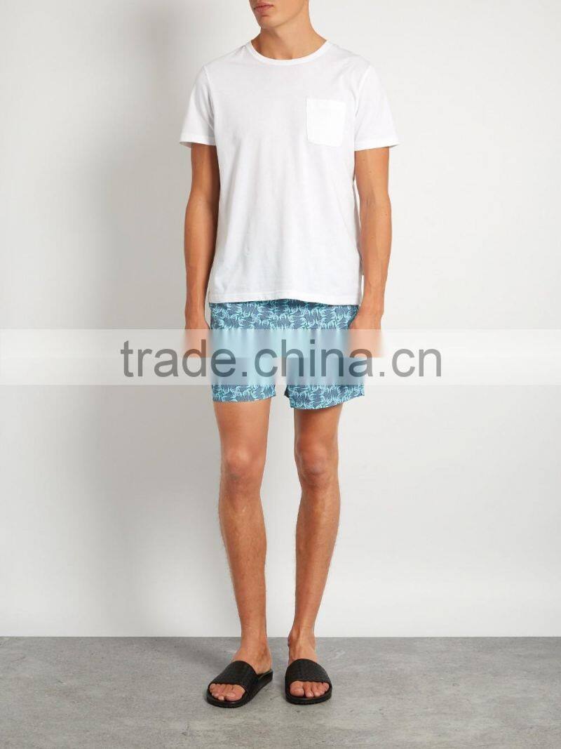 High quality mens swim shorts floral print throughout beach men's shorts
