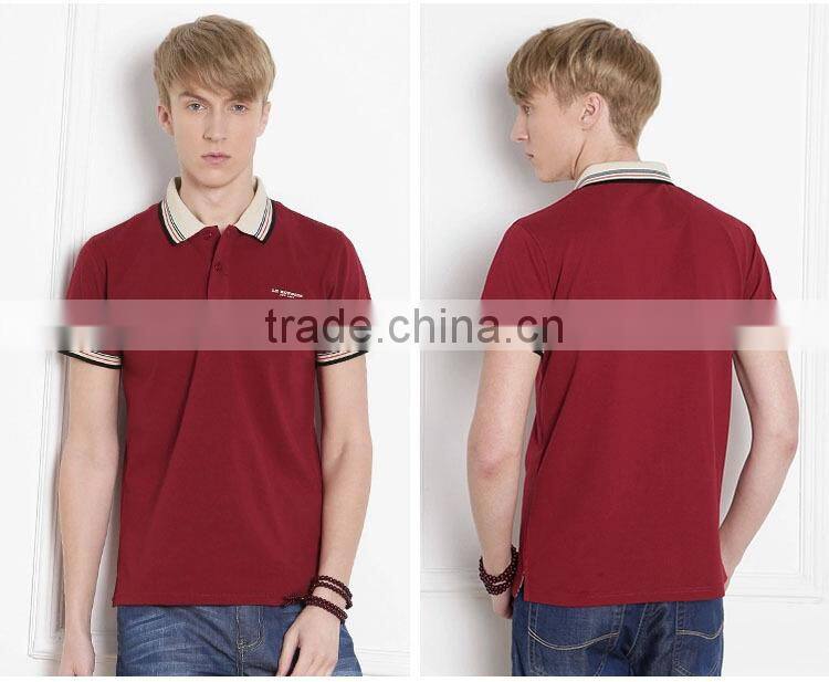 2015 hot sale 100% cotton men Polo t-Shirt high quality ST-13