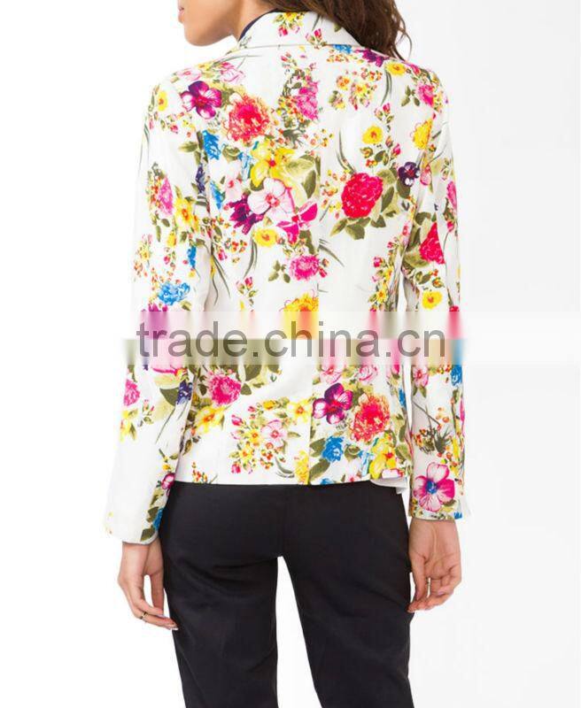 Floral Print Blazer