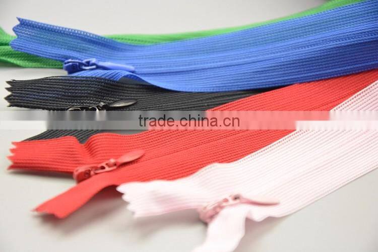 No.#3 60 cm Colorful Nylon Zipper Lace Tape Water Drop Puller Invisible Zipper