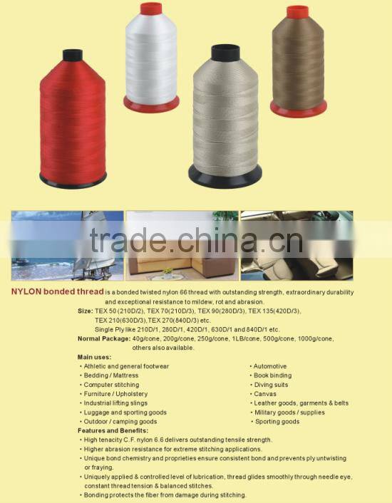 Hot Selling High Tenacity Nylon Bonded Thread