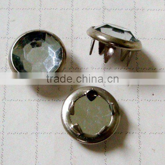 H68 Brass crystal snap button wenzhou button China