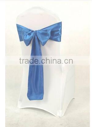 factory supply 18 cm high quality wedding holiday chair bow satin chair bow