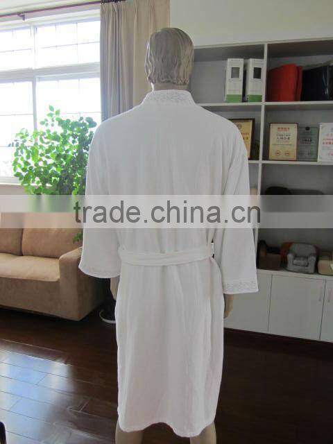 Microfiber embroidery kimono