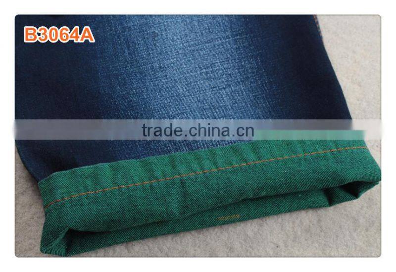 Certificated Unique Color organic denim fabric