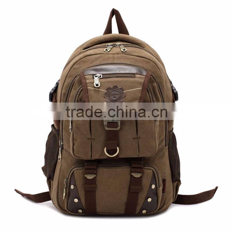 Factory direct wholesale brand Harajuku backpack canvas bag hit Korean maple leaf color for men and women students
