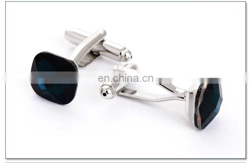 Simple Deluxe Rhinestone Jewelry Unisex Shirt Cufflinks Brand
