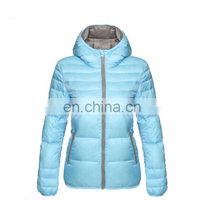 best selling duck feather down jacket for woman sportwear