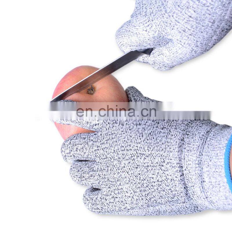 Construction work gloves cutting resistant PU coated safety Gloves