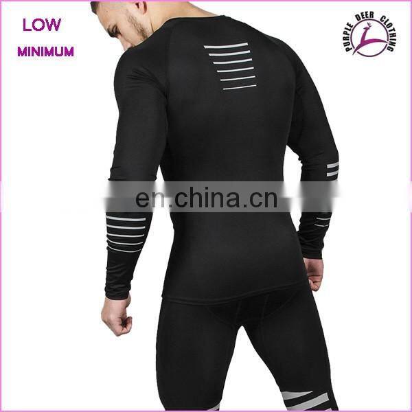 Mens underwear sport t shirt extended long sleeve t shirt