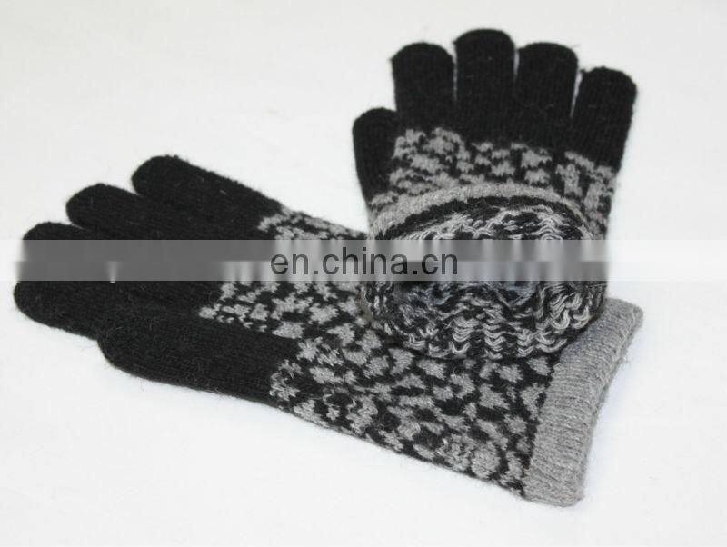 2013 winter thick warm glove Korean rabbit gloves fashion hand gloves (JDG-001 col.01#)