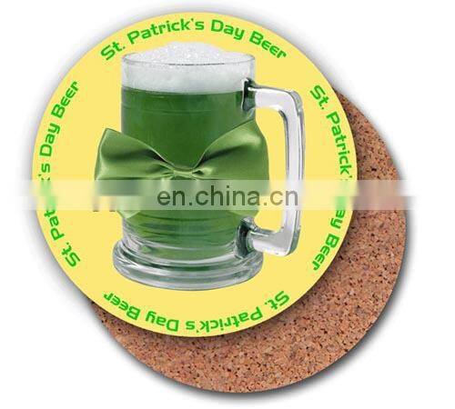 full colors designs custom printed coasters cork