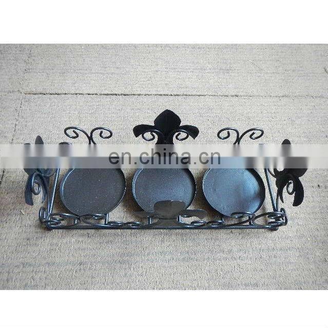 Black metal candlestick decorative/Candle holder for home decoration