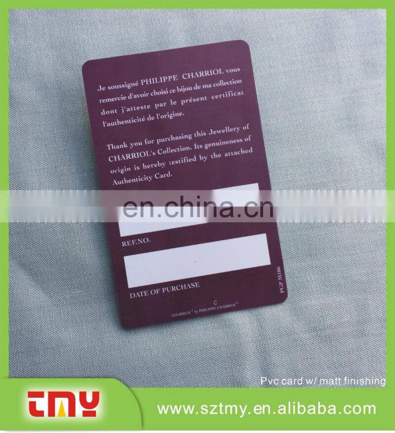 Both Sides Printing Plastic Membership Gift Card Maker