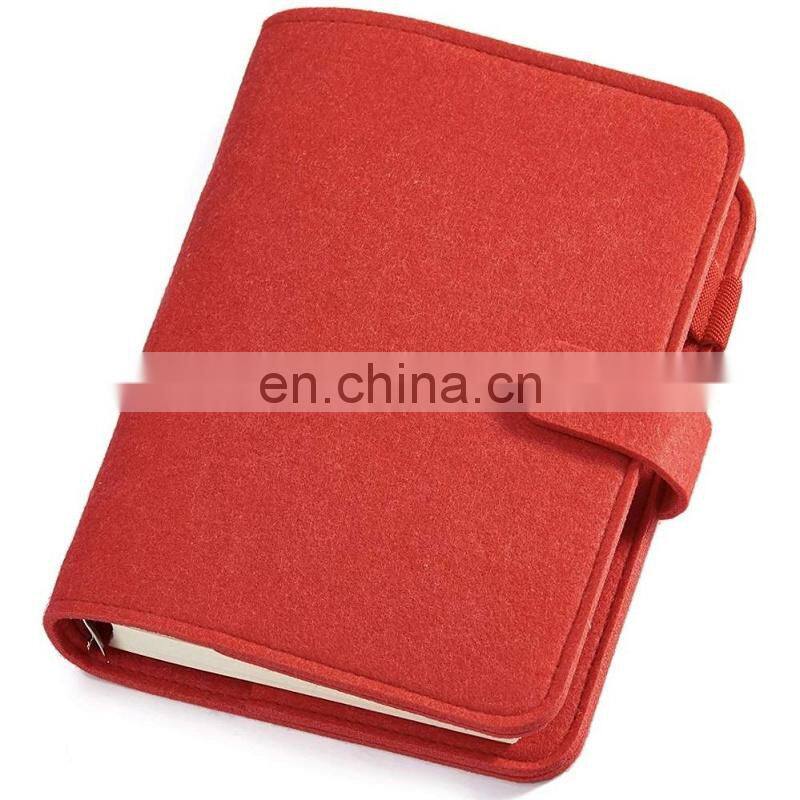 New Design A5 A6 Felt Book Cover For Notebook