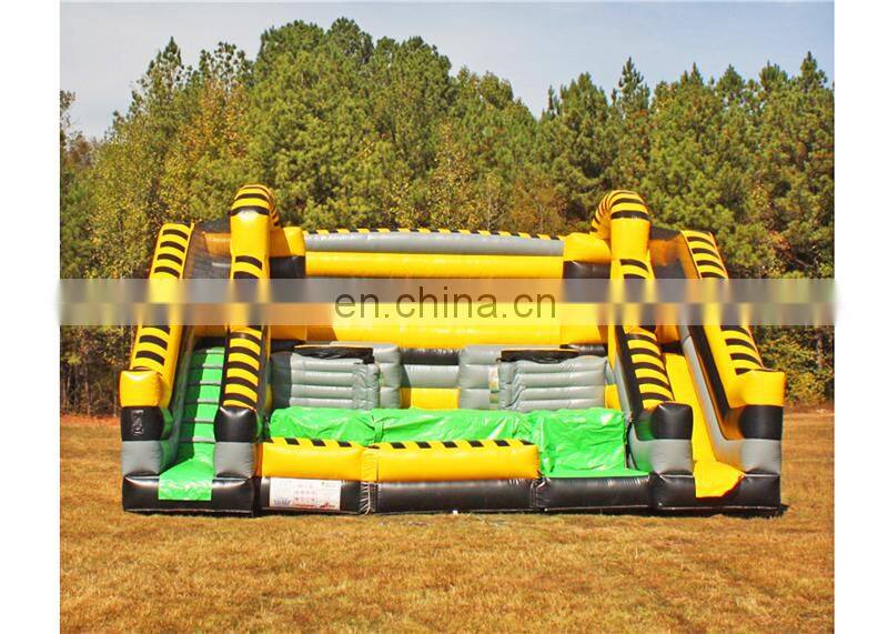 Kids outdoor Ultimate air jump tower, inflatable slide platform for sale