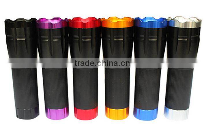 Highlight battery opertated zoom torch flashlight