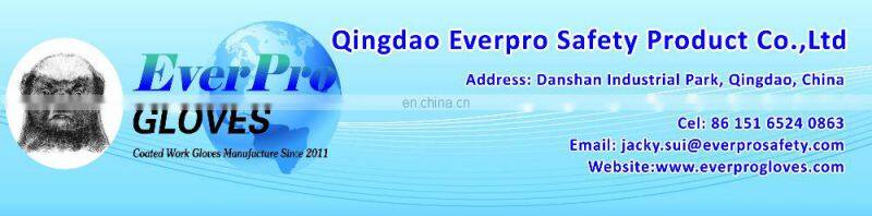 Factory Direct-13G HPPE+Fiberglass PU Coated 5 Level Cut Resistant Glove