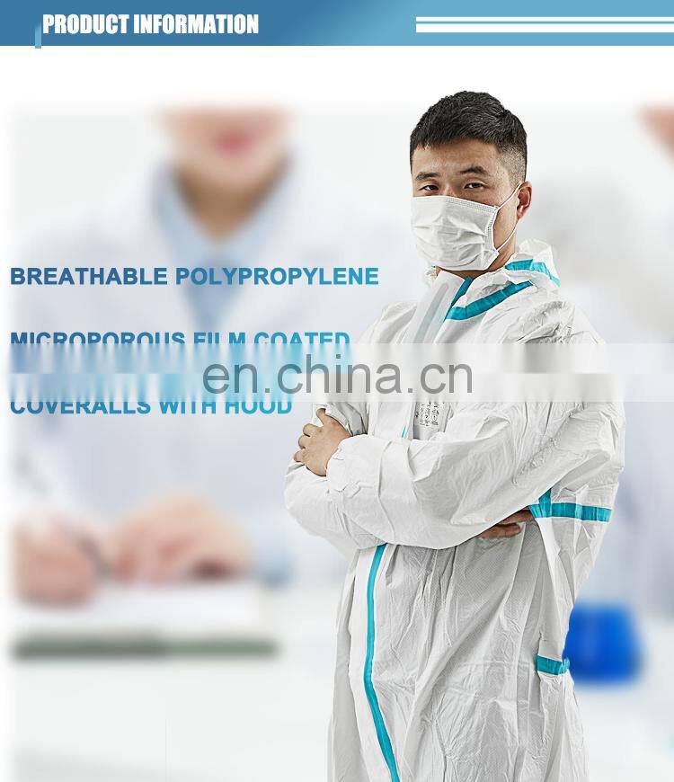 Disposable Medical Surgeon Coveralls EN 14126 type 5/6 Coverall