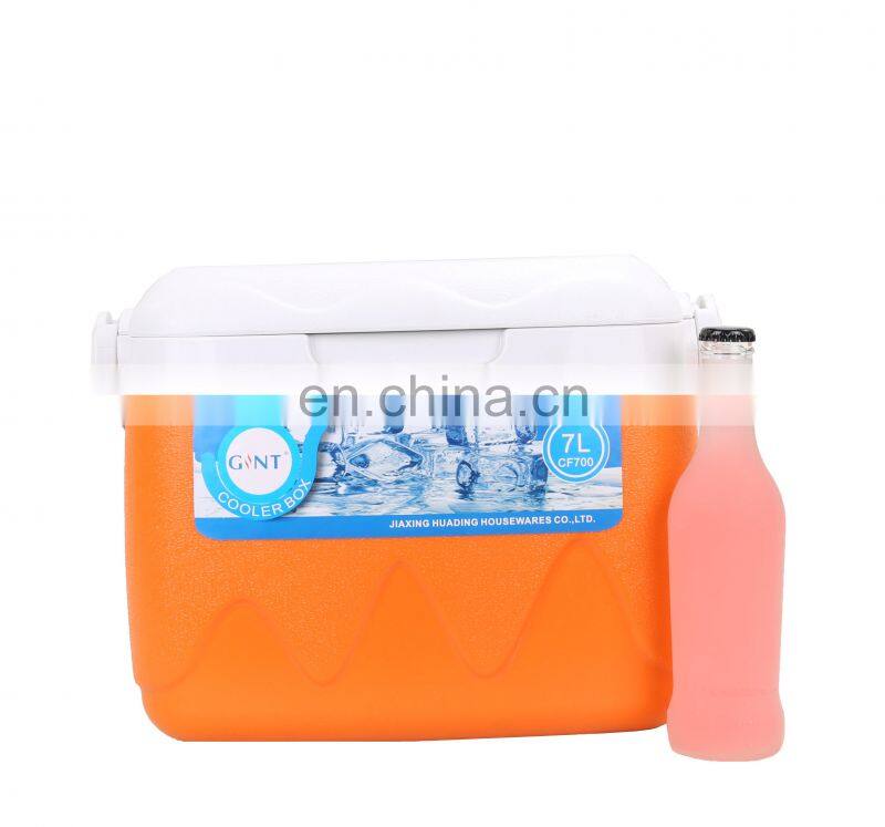 Hot sell Plastic Cooler Box 7L Beer cola Fruit Ice Cooler Box for Outdoor Camping  Kitchen Hotel Ice box hard pp good quality
