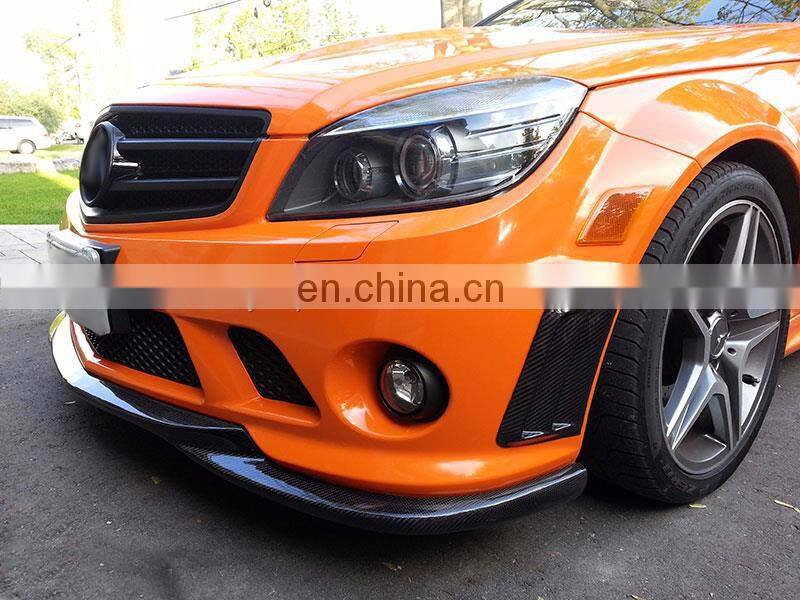 Carbon Fiber Front Bumper Side Vents Cover for Mercedes W204 AMG C63 08-11