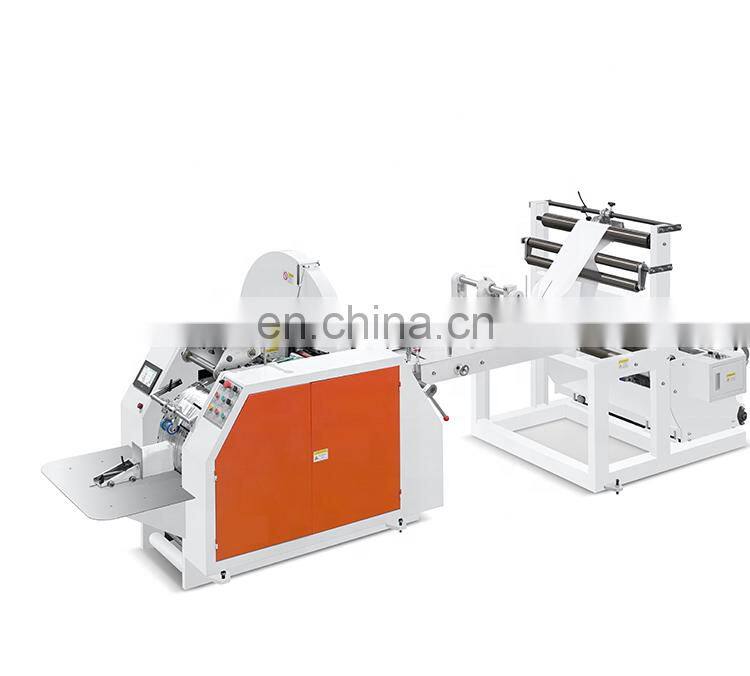 Fully Automatic High Speed Pointed V Bottom Brow Paper Bag Making Machine in cheap price good quality