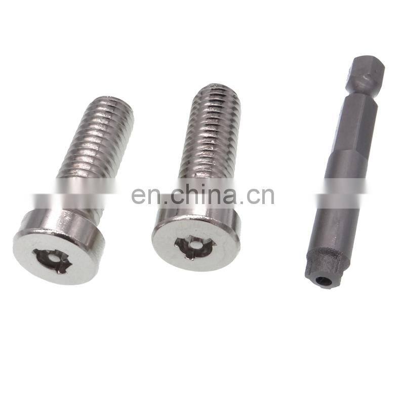 M3.5 X 40mm Nickel Plated Electrical Plug Socket Screws raised countersunk slot electrical screws
