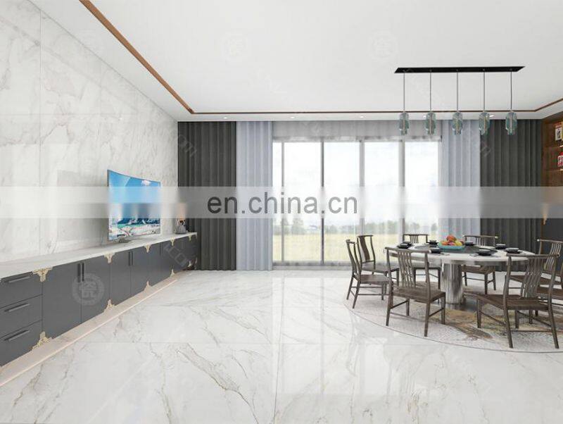 Thin tile porcelain big size tile polished sintered stone floor tile