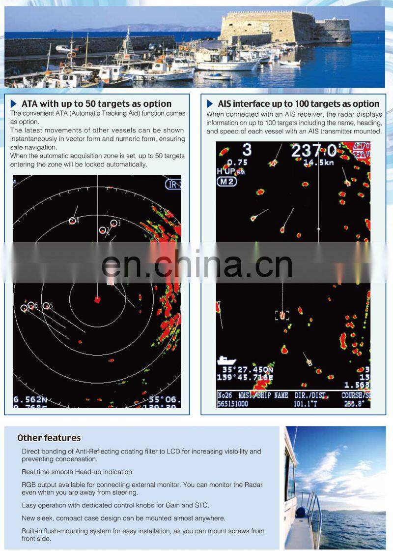 Marine electronics navigation communication koden MDC-941 32NM 4KW 8.4'' 2FT radome antenna X BAND vessel nautical radar