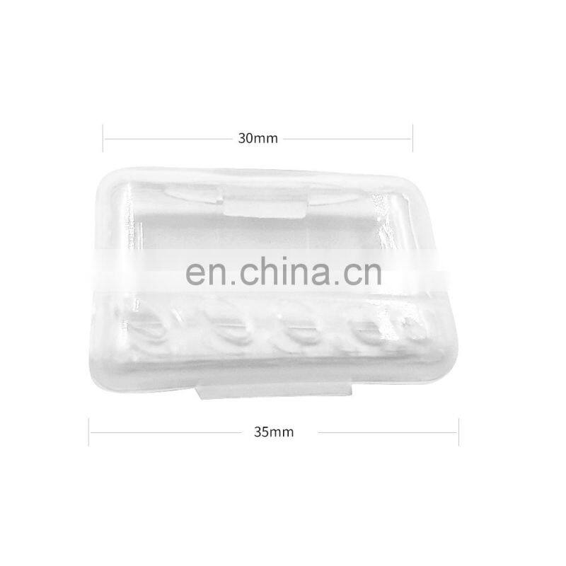 Plastic protector for tooth brush cap