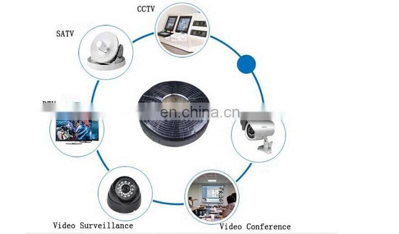 Best Price RG59 2C Cable RG6 RG58 3C-2V 5C2V RG59 Coaxial Cable RG59 With Power Siamese CCTV Cable