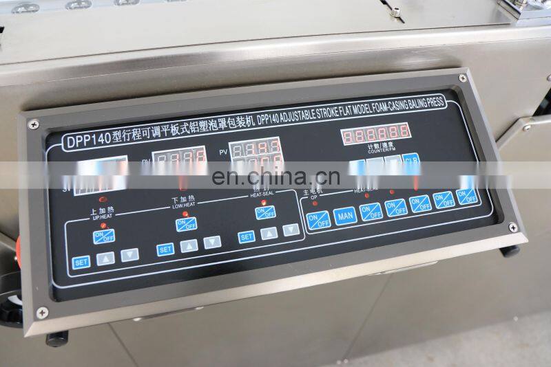 DPB-140 High Efficiency Flat-Plate Automatic Tablet Capsule liquid Blister Packing Machine With Cover