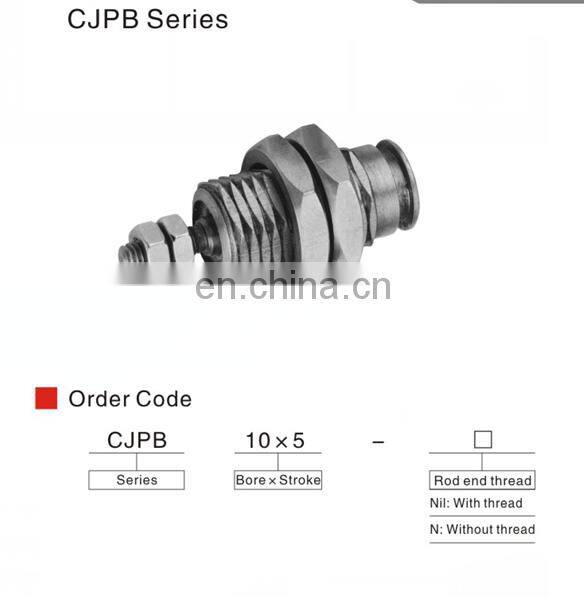 SNS high quality CJPB Series Double Acting Pin pneumatic cylinders for wholesale