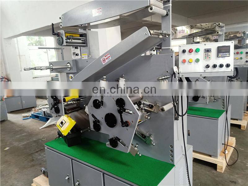 UGS62S 6 front 2 back Color Double Side Automatic Fabric Tape Ribbon Flexo Printing Machine, Clothing Label Flexographic Printer