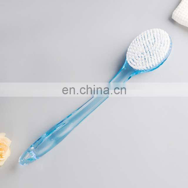 Amazon Long Handle Plastic Shower Body Brush With Bristles And Plastic Bubbles
