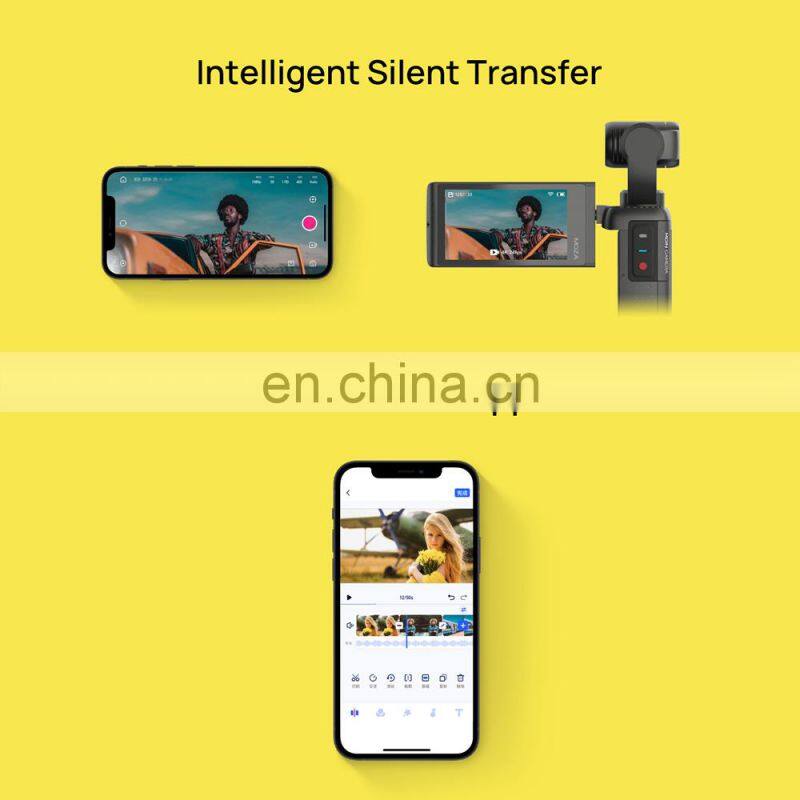 Moza Moin camera pocket Gimbal sports mini handheld high-definition 4K anti-shake vlog portable outdoor stabilizer action camera