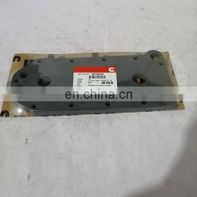 3918332 Oil cooler cover gasket 6Ct diesel engine truck spare parts 3918332