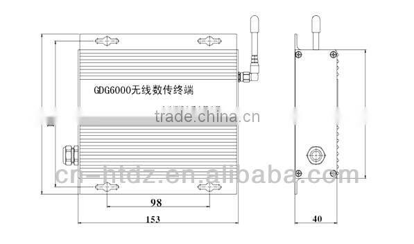 Wireless data transmission terminal of transmitter