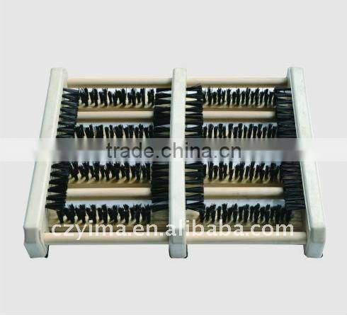 boot&shoe brush with plastic frame/boot cleaning