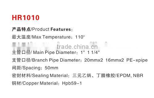 brass manifold for water