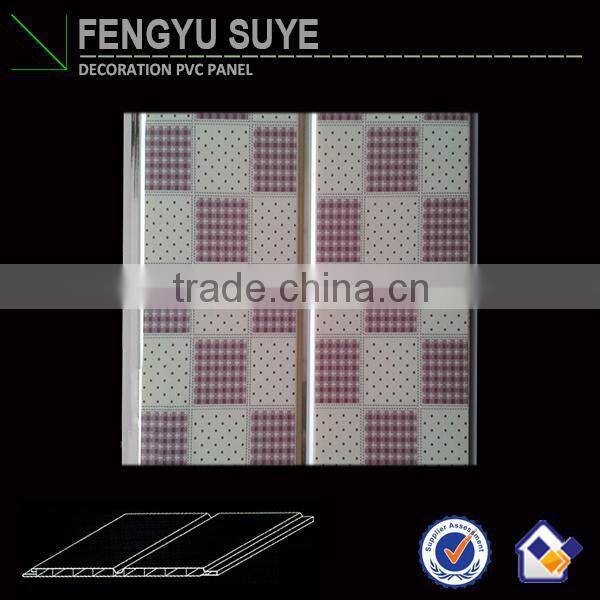 Fashionable&artistic waterproof building material pvc panel tiles hot sale in Russia