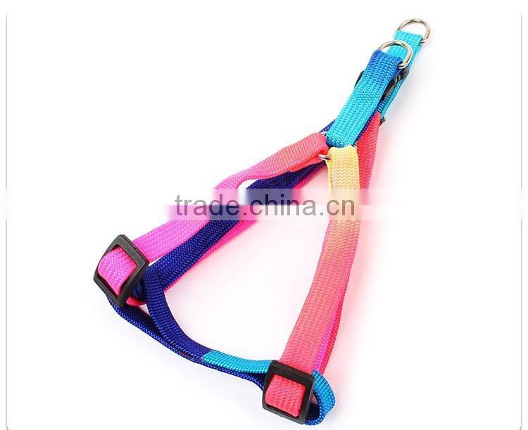 Wholesale pet supplies dog rope chain Colorful round harness leash