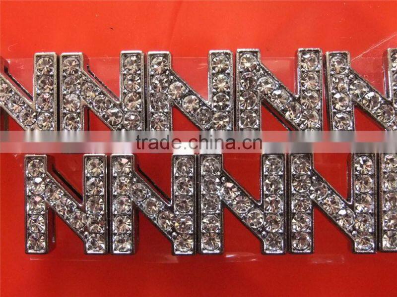 In stock fast delivery diamante slide letters 10mm