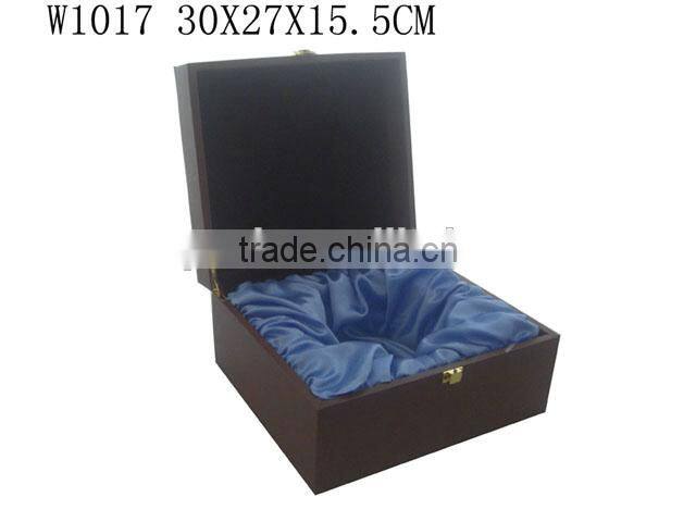 100% Factory Manufacture High Glossy Painted Wood Jewelry Gift Box Lining Satin with Hinge W1017