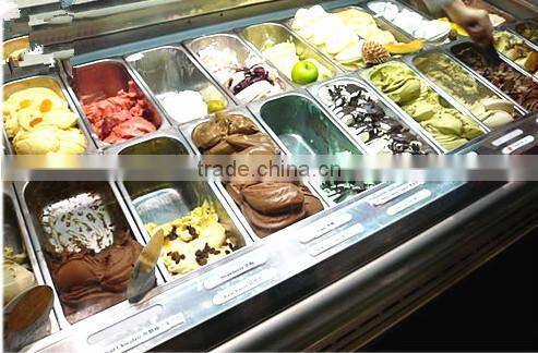 Hot selling ice cream display equipment BKN-B1-1600 for gelato shop