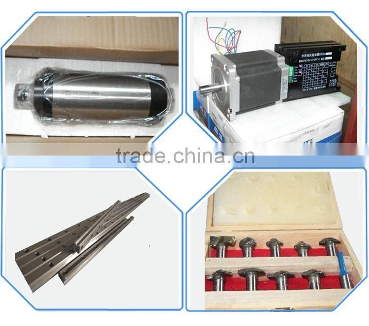 Chinese pvc mdf cnc cutting machine with high speed spindle