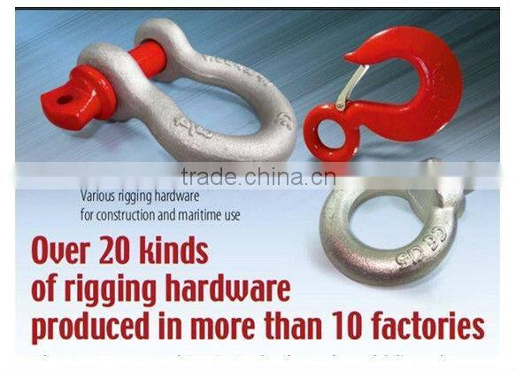 Australian type shackle painted black pin